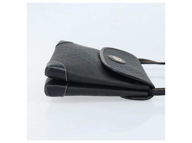 GUCCI Micro GG Supreme Schultertasche PVC Schwarz Gold 007 92 5548 Auth 173860 Golden - Ansicht 3