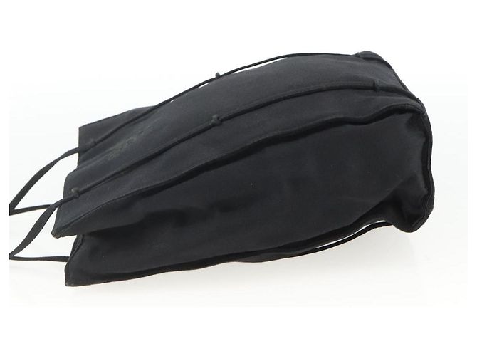 PRADA Borsa a Mano Satin Nera Auth 174000 Nero - vista 3