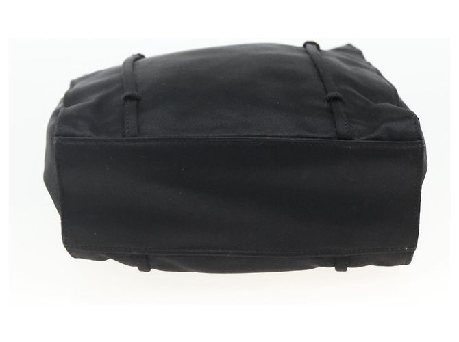 PRADA Borsa a Mano Satin Nera Auth 174000 Nero - vista 5