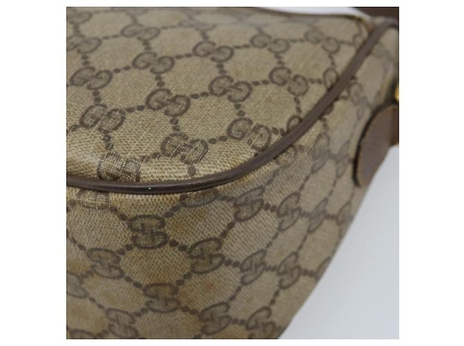 Borsa Sherry Line GG Supreme Web di GUCCI in PVC beige e oro 89 02 077 Auth ep13593 D'oro - vista 14