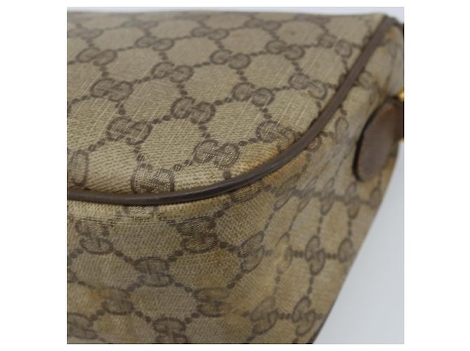 Borsa Sherry Line GG Supreme Web di GUCCI in PVC beige e oro 89 02 077 Auth ep13593 D'oro - vista 16