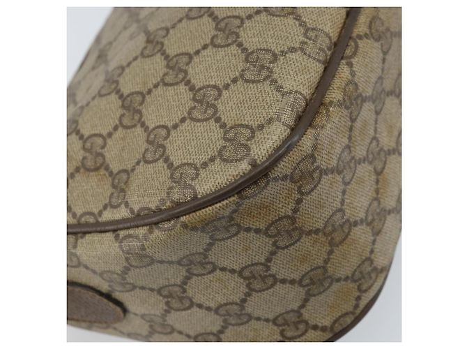 Borsa Sherry Line GG Supreme Web di GUCCI in PVC beige e oro 89 02 077 Auth ep13593 D'oro - vista 17