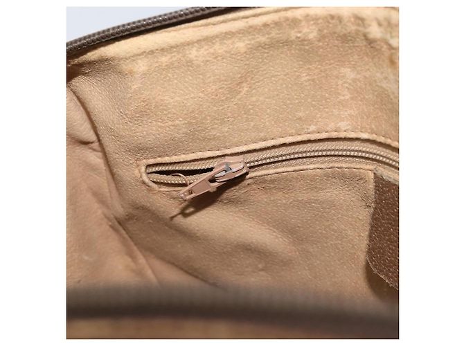 Borsa Sherry Line GG Supreme Web di GUCCI in PVC beige e oro 89 02 077 Auth ep13593 D'oro - vista 22