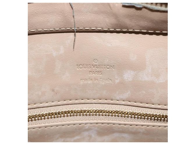 LOUIS VUITTON Borsa a Mano Monogram Vernis Houston Beige M91004 LV Auth ka3023 - vista 10