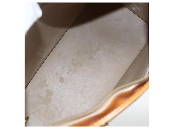 LOUIS VUITTON Borsa a Mano Monogram Vernis Houston Beige M91004 LV Auth ka3023 - vista 11