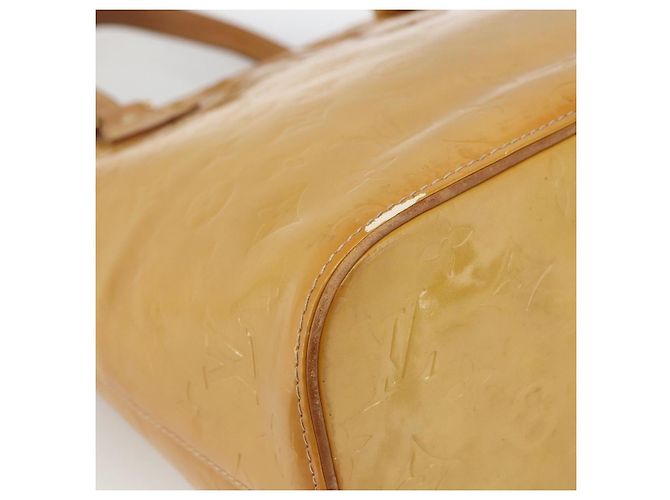 LOUIS VUITTON Borsa a Mano Monogram Vernis Houston Beige M91004 LV Auth ka3023 - vista 14