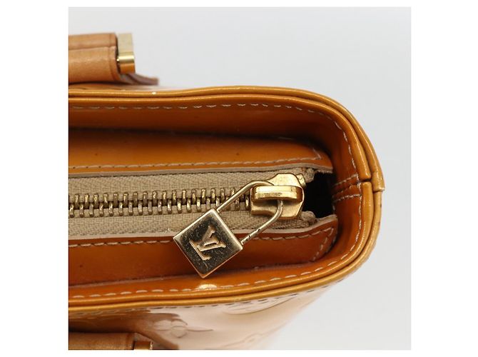 LOUIS VUITTON Borsa a Mano Monogram Vernis Houston Beige M91004 LV Auth ka3023 - vista 17
