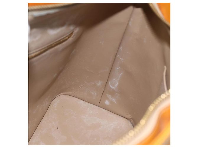 LOUIS VUITTON Borsa a Mano Monogram Vernis Houston Beige M91004 LV Auth ka3023 - vista 18
