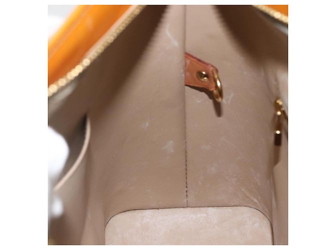 LOUIS VUITTON Borsa a Mano Monogram Vernis Houston Beige M91004 LV Auth ka3023 - vista 19