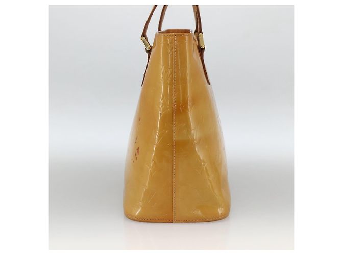 LOUIS VUITTON Borsa a Mano Monogram Vernis Houston Beige M91004 LV Auth ka3023 - vista 3