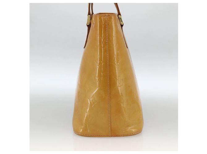 LOUIS VUITTON Borsa a Mano Monogram Vernis Houston Beige M91004 LV Auth ka3023 - vista 4