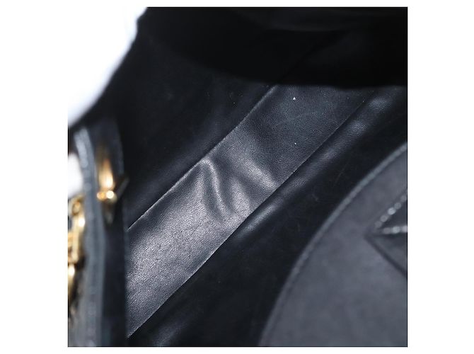 BALLY Borsa a Spalla Trapuntata in Pelle Nera e Oro Auth 160784 Nero D'oro - vista 20