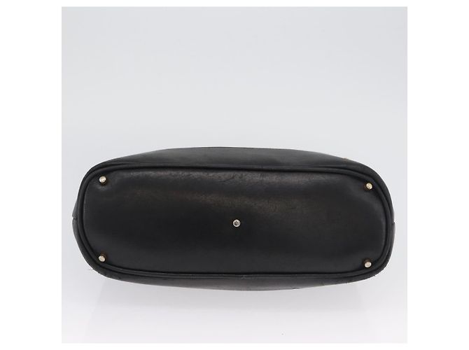 BALLY Borsa a Spalla Trapuntata in Pelle Nera e Oro Auth 160784 Nero D'oro - vista 5