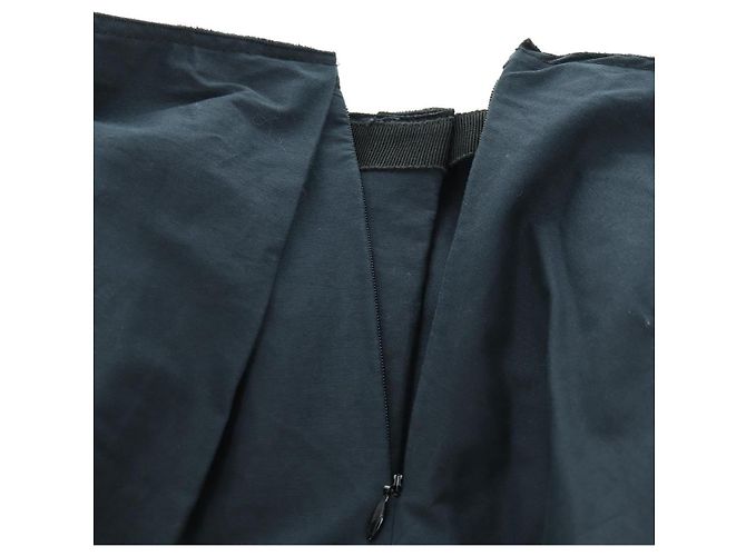 Prada Gonna in cotone blu navy Auth 158568M - vista 7