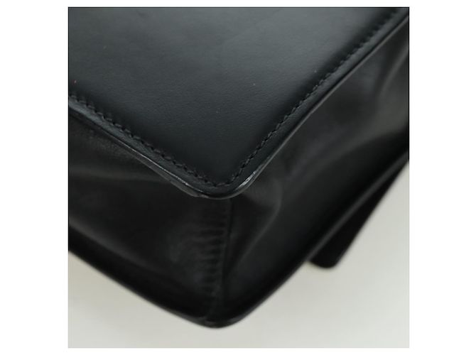 Prada Bolso de Hombro de Cuero Gris Dorado Auth 173314V Castaño - vista 18
