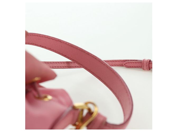 PRADA Handtasche Nylon 2-Wege Rosa Gold Auth 173303A Pink Golden - Ansicht 14