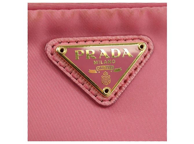 PRADA Handtasche Nylon 2-Wege Rosa Gold Auth 173303A Pink Golden - Ansicht 19