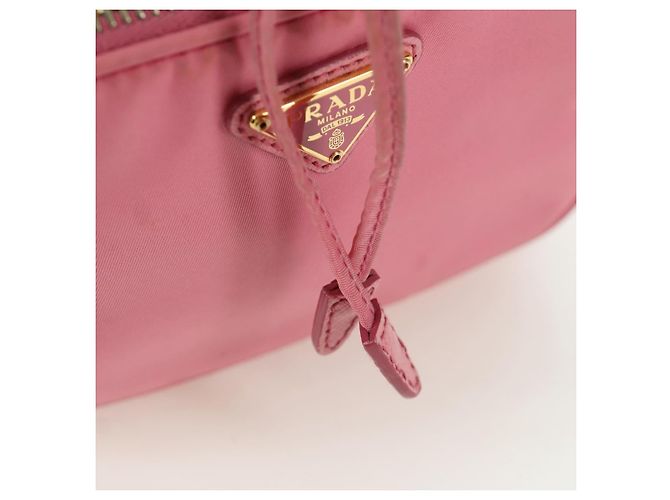 PRADA Handtasche Nylon 2-Wege Rosa Gold Auth 173303A Pink Golden - Ansicht 22