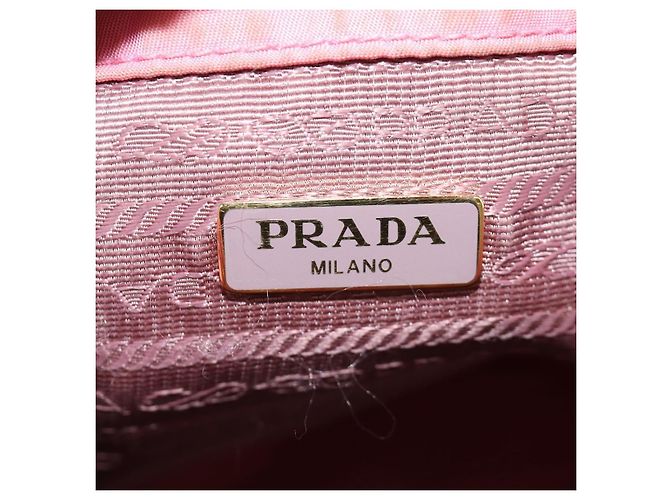 PRADA Handtasche Nylon 2-Wege Rosa Gold Auth 173303A Pink Golden - Ansicht 24