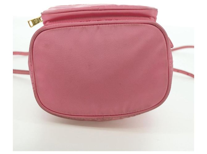PRADA Handtasche Nylon 2-Wege Rosa Gold Auth 173303A Pink Golden - Ansicht 5