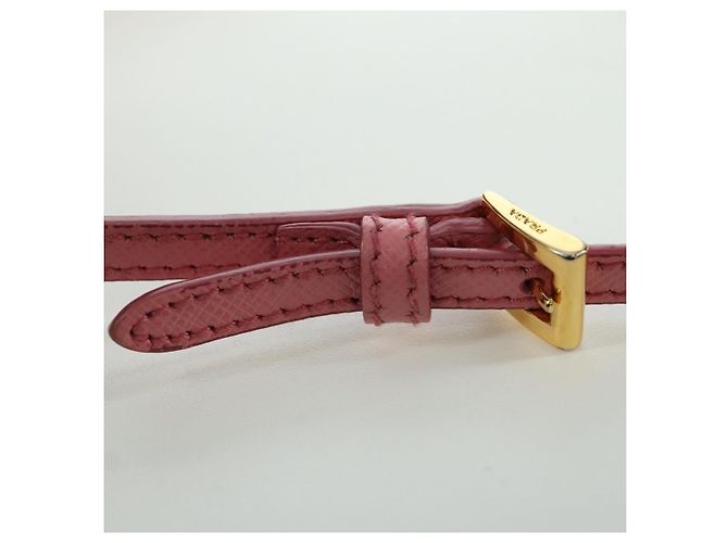 PRADA Handtasche Nylon 2-Wege Rosa Gold Auth 173303A Pink Golden - Ansicht 9