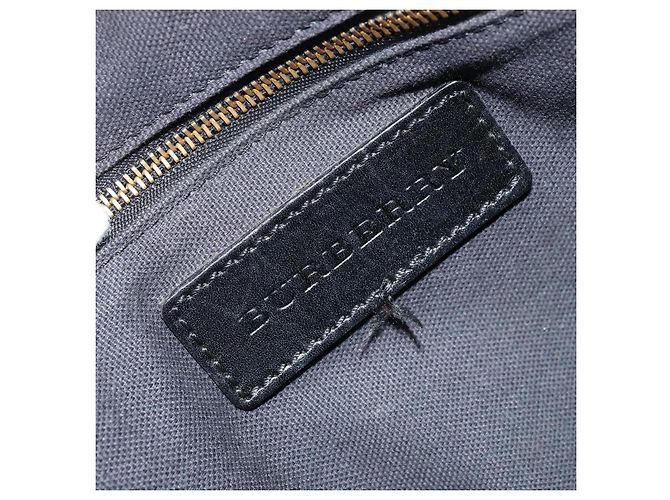 BURBERRY Nova Check Handtasche aus Canvas Beige Gold Auth 172387 - Ansicht 10