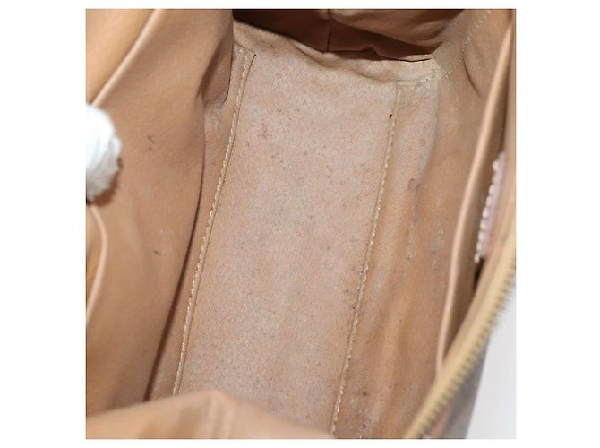 Céline Pochette Celine Macadam in tela C Macadam PVC 3 pezzi Beige Marrone Auth fm5234 - vista 13