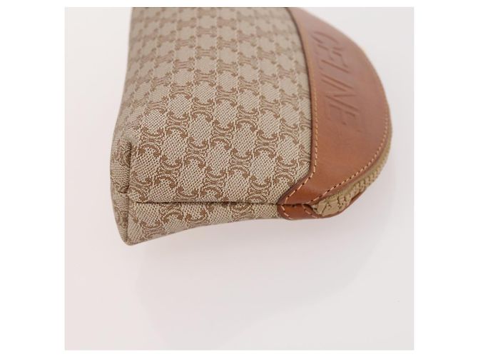 Céline Pochette Celine Macadam in tela C Macadam PVC 3 pezzi Beige Marrone Auth fm5234 - vista 16