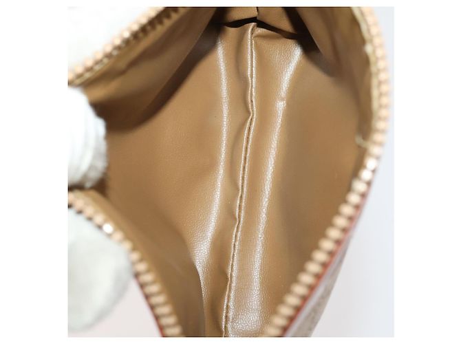 Céline Pochette Celine Macadam in tela C Macadam PVC 3 pezzi Beige Marrone Auth fm5234 - vista 19