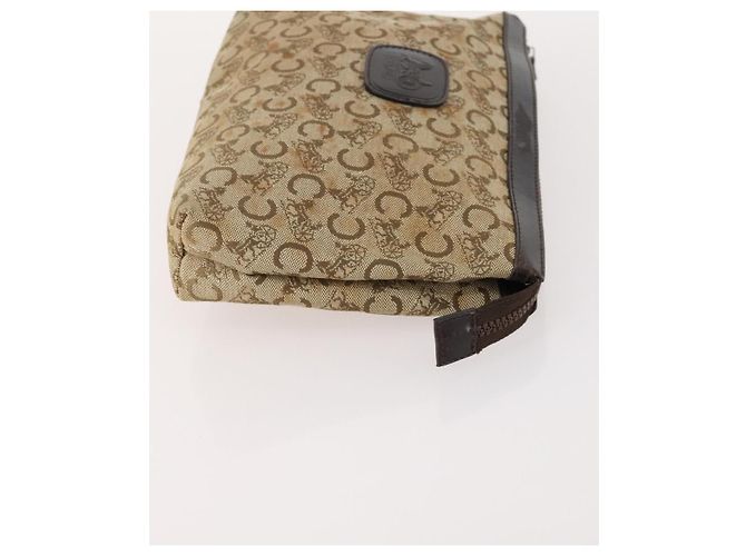 Céline Pochette Celine Macadam in tela C Macadam PVC 3 pezzi Beige Marrone Auth fm5234 - vista 4