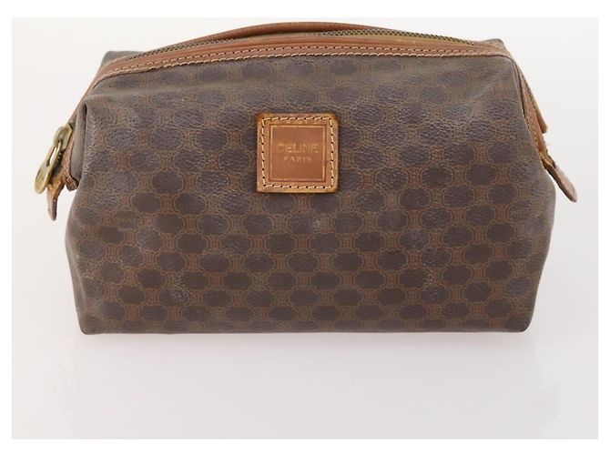 Céline Pochette Celine Macadam in tela C Macadam PVC 3 pezzi Beige Marrone Auth fm5234 - vista 8