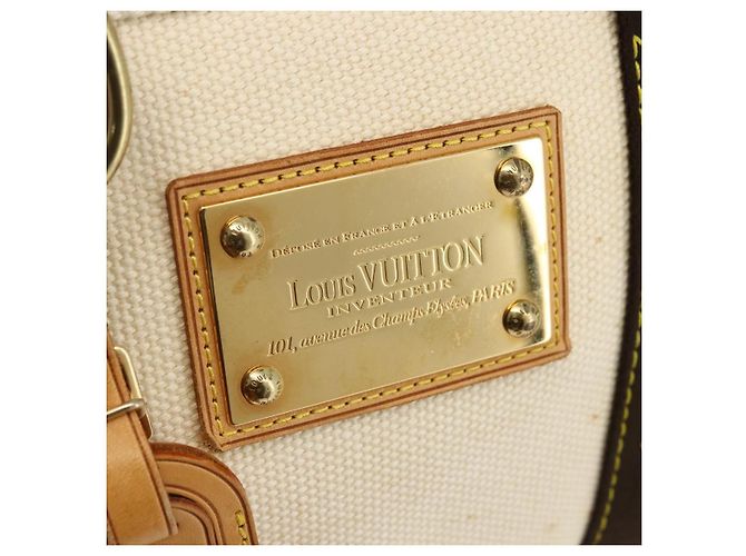 LOUIS VUITTON Antigua Cabas PM Borsa a Mano Rossa Beige M40038 LV Auth BA11190 Rosso - vista 17