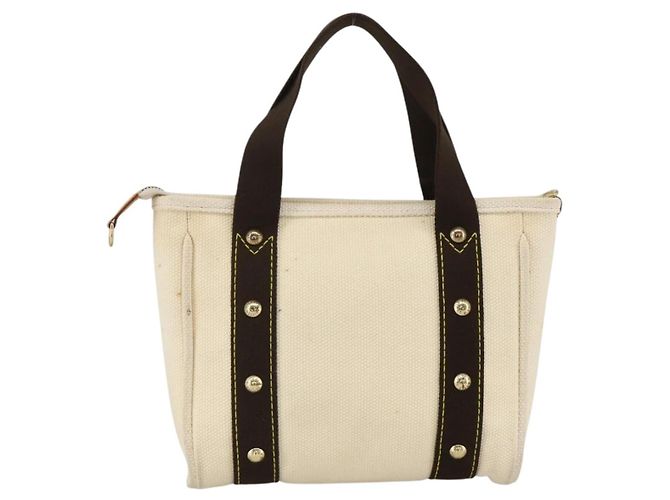 LOUIS VUITTON Antigua Cabas PM Borsa a Mano Rossa Beige M40038 LV Auth BA11190 Rosso - vista 2