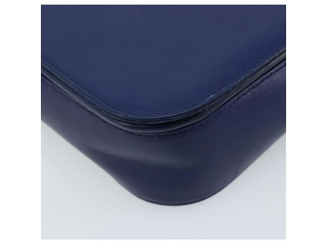 Sac à bandoulière Y Line en cuir bleu et or SAINT LAURENT 311214 Auth 172514V Doré - vue 16
