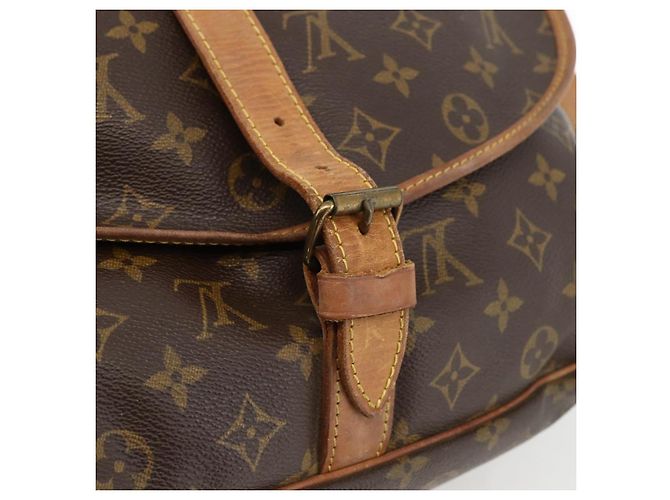 LOUIS VUITTON Borsa a Spalla Monogram Saumur 35 M42254 LV Auth ka2845 Monogramma - vista 17