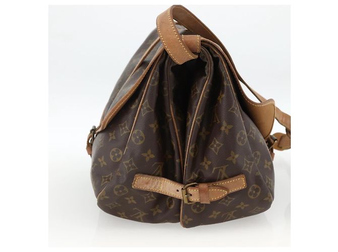 LOUIS VUITTON Borsa a Spalla Monogram Saumur 35 M42254 LV Auth ka2845 Monogramma - vista 4