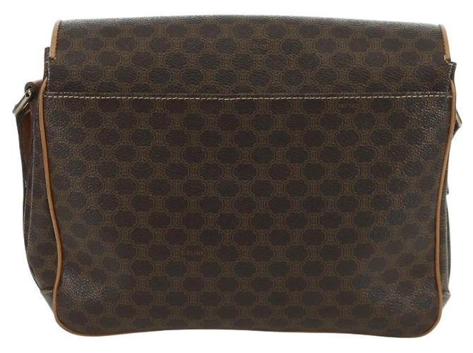 Céline Borsa a spalla in tela Macadam CELINE in pelle PVC marrone oro Auth am10907V D'oro - vista 2