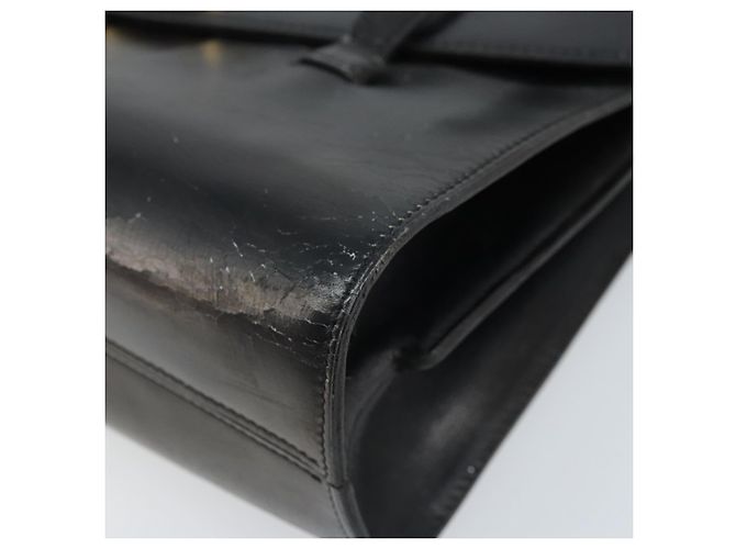 Borsa a mano Christian Dior in pelle nera e oro Auth bs33762 Nero D'oro - vista 15