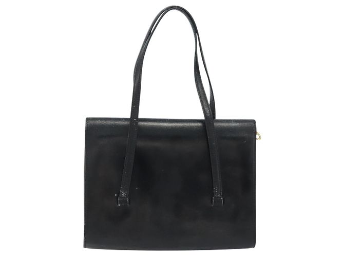 Borsa a mano Christian Dior in pelle nera e oro Auth bs33762 Nero D'oro - vista 2