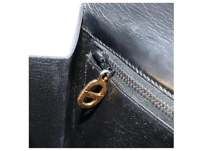 Borsa a mano Christian Dior in pelle nera e oro Auth bs33762 Nero D'oro - vista 24