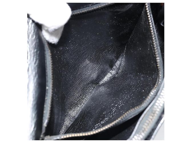 Borsa a mano Christian Dior in pelle nera e oro Auth bs33762 Nero D'oro - vista 25