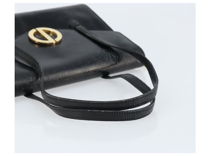 Borsa a mano Christian Dior in pelle nera e oro Auth bs33762 Nero D'oro - vista 7