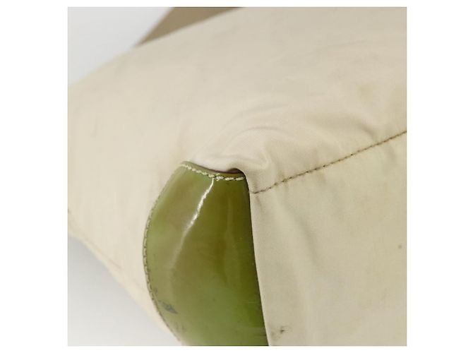 Borsa a Spalla PRADA Nylon Beige Verde Argento Autentica 173997 - vista 16
