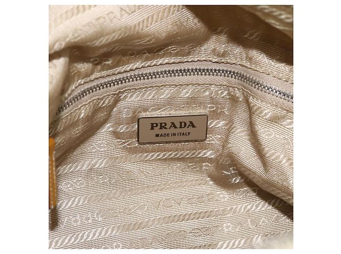 Borsa a Spalla PRADA Nylon Beige Verde Argento Autentica 173997 - vista 19