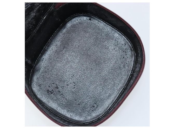 Borsa a mano GUCCI in pelle verniciata marrone argento Auth ep13600 - vista 10