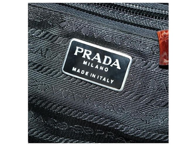 PRADA Backpack Nylon Black Silver Auth 172717 Silvery - view 22