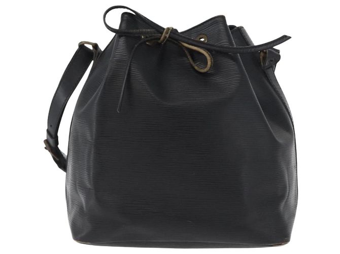 Noe LOUIS VUITTON Borsa a Spalla Petit Noé Epi Nera M44102 LV Auth gh1817 Nero - vista 13