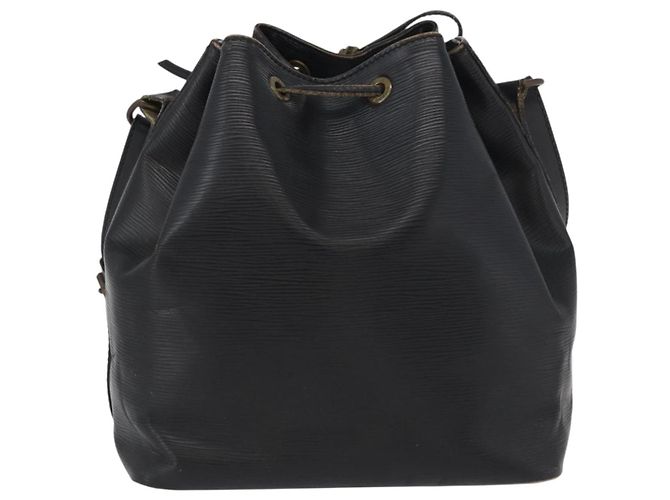 Noe LOUIS VUITTON Borsa a Spalla Petit Noé Epi Nera M44102 LV Auth gh1817 Nero - vista 2