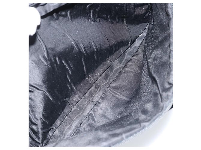 Borsa a Spalla PRADA Nylon Nero Argento Autentica ka2860 - vista 10