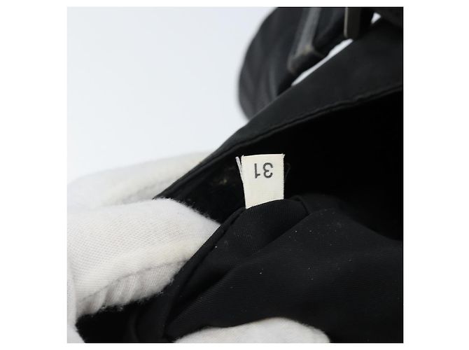 Borsa a Spalla PRADA Nylon Nero Argento Autentica ka2860 - vista 11
